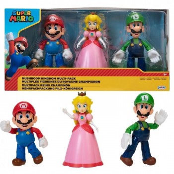 PACK 3 FIGURAS SUPER MARIO 10 CM