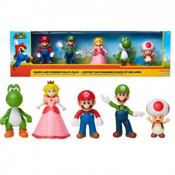 PACK 5 FIGURAS SUPER MARIO 5 CM