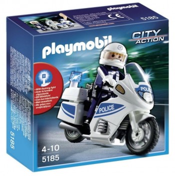 PLAYMOBIL MOTO POLICIA 5185