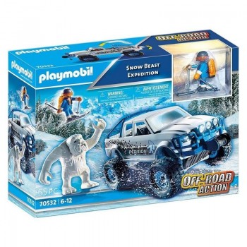 PLAYMOBIL ACCION COCHE TODO TERRENO CON YETI 70532