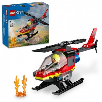LEGO CITY HELICOPTERO DE RESCATE BOMBEROS 60411