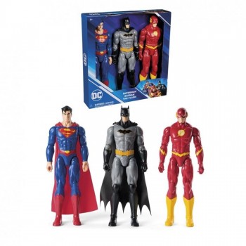 PACK 3 FIGURAS TITAN BATMAN+SUPERMAN+FLASH SPIN MASTER