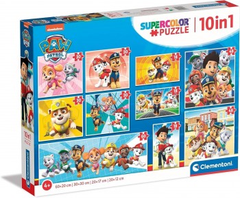 PUZZLE 10 EN 1 PATRULLA CANINA CLEMENTONI 20270