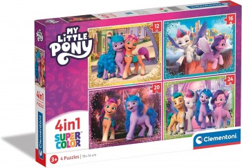 PUZZLE PROGRESIVO 4 EN 12+16+20+24  MY LITTLE PONY CLEMENTONI 21519