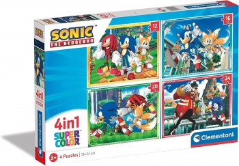 PUZZLE SONIC PROGRESIVO 12+16+20+24 CLEMENTONI 21522