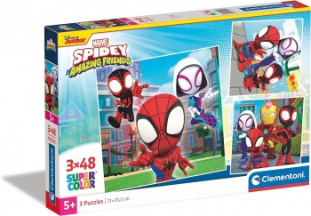 PUZZLE SPIDEY 3X48 CLEMENTONI 25294