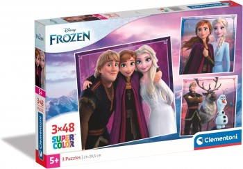 PUZZLE 3X48 PZAS FROZEN CLEMENTONI 25306