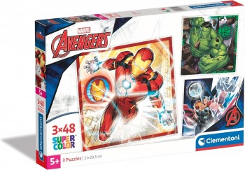 PUZZLE 3X48 PZAS AVENGERS CLEMENTONI 25315