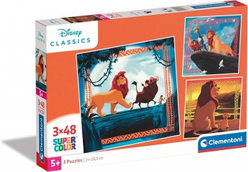 PUZZLE 3X48 PZAS REY LEON CLEMENTONI 25323