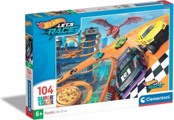 PUZZLE 104 PZAS HOT WHEELS CLEMENTONI 25760