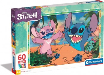 PUZZLE MAXI 60 PZAS STITCH CLEMENTONI 26596