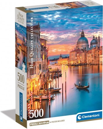 PUZZLE 500 PZAS LIGHTING VENICE CLEMENTONI 35542