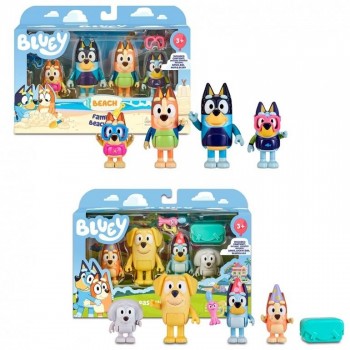 BLUEY PCK 4 FIGURAS FAMILIA FAMOSA