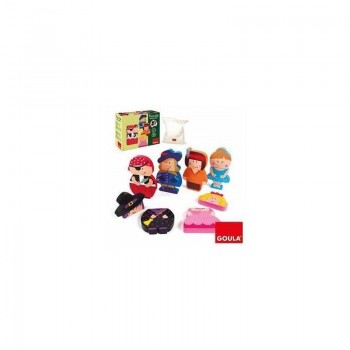 PUZZLE MAGNETICO MADERA PERSONAJES INTERCAMBIABLE DISET 55237