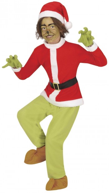 DISFRAZ GRINCH NAVIDAD INFANTIL 5-6 GUIRCA 44194