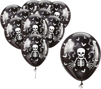 BOLSA DE 10 GLOBOS HALLOWEEN MANO SANGRE GUIRCA 31501