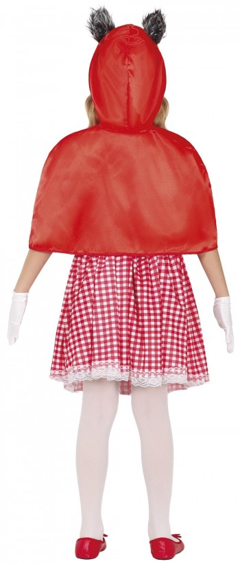 DISFRAZ CAPERUCITA ROJA CON OREJAS DE LOBO INFANTIL GUIRCA 78655