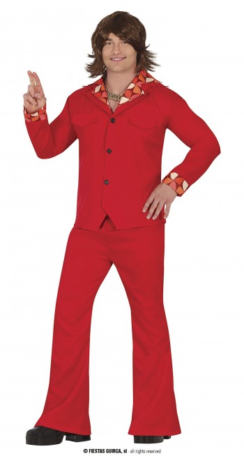 DISFRAZ HOMBRE DISCO ROJO ADULTO GUIRCA 80152