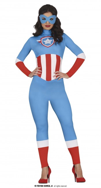 DISFRAZ CAPITAN AMERICA MUJER ADULTA GUIRCA 80155