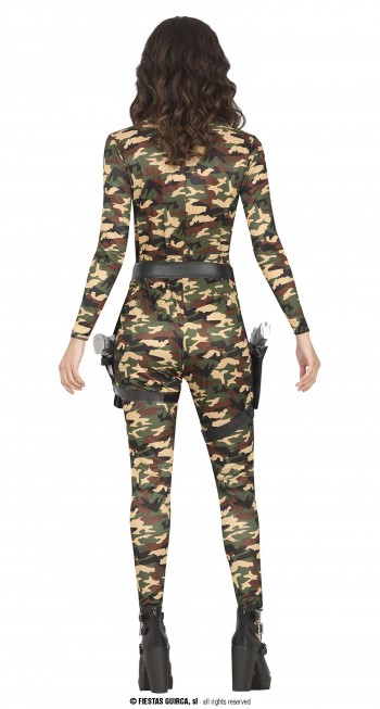 DISFRAZ MONO MILITAR MUJER ADULTA GUIRCA 80436