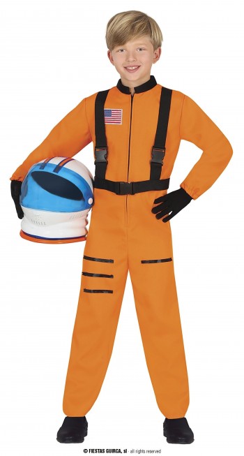 DISFRAZ ASTRONAUTA NARANJA INFANTIL GUIRCA 81155