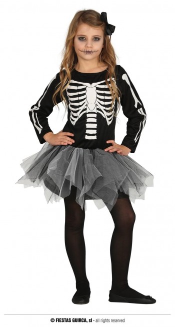 Z ONLINE DISFRAZ TUTU SKELETON INFANTIL GUIRCA  87386