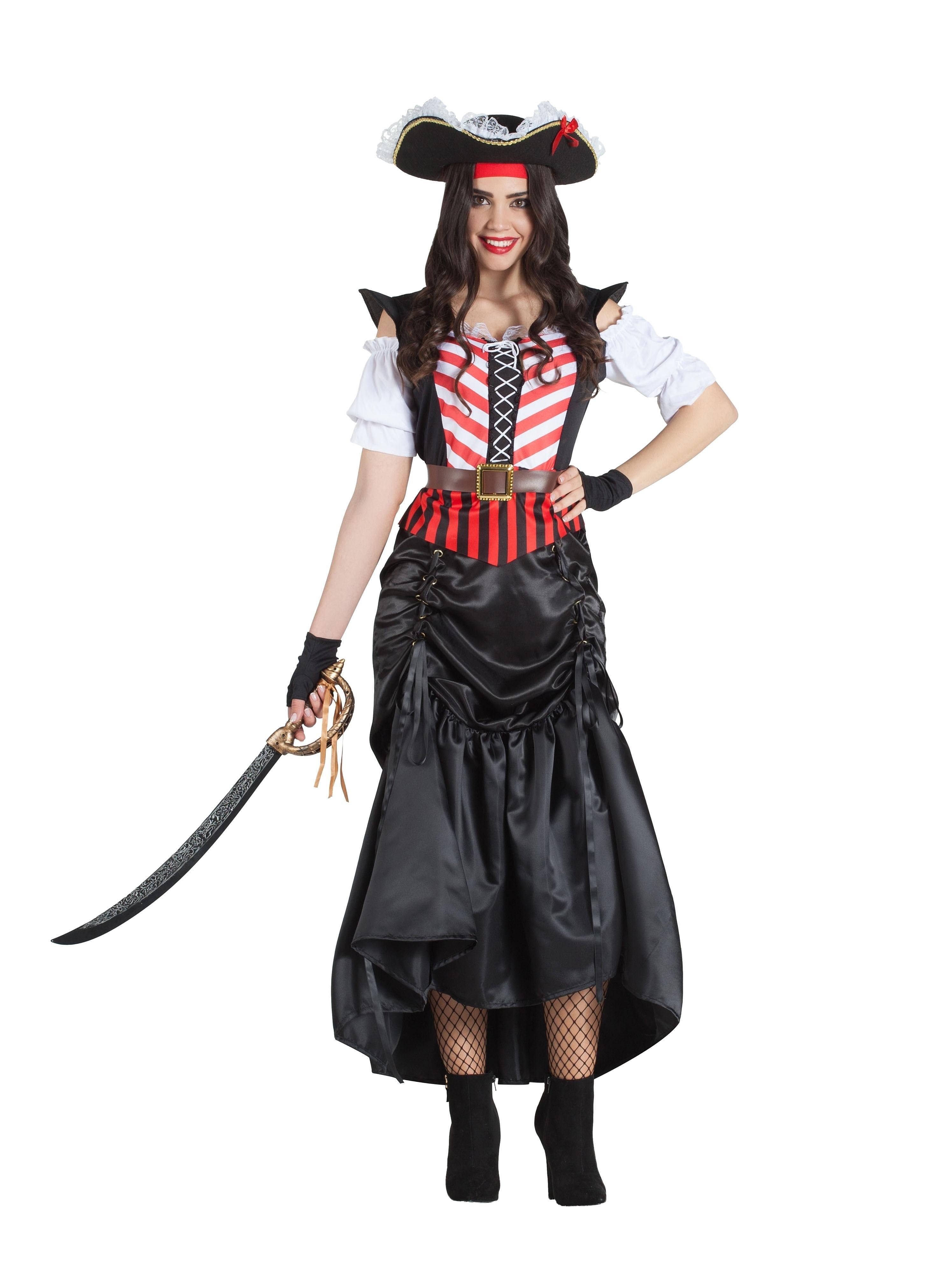 Disfraz de Pirata con falda para mujer : : Juguetes y juegos