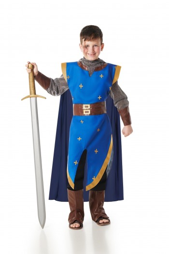 DISFRAZ CABALLERO MEDIEVAL AZUL INFANTIL K8928