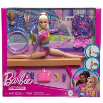BARBIE TU PUEDES SER GIMNASTA RUBIA MATTEL 446HRG52