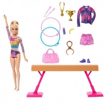 BARBIE TU PUEDES SER GIMNASTA RUBIA MATTEL 446HRG52