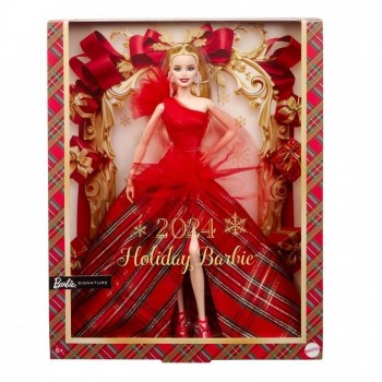 BARBIE COLECCION 2024 SIGNATURE HOLIDAY RUBIA MATTEL