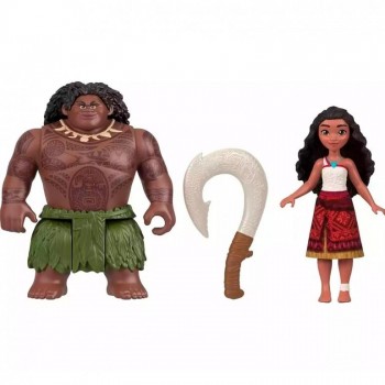 PACK MINI FIGURAS VAIANA Y MAUI MATTEL