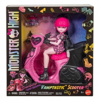 MONSTER HIGH DRACULAURA CON SCOOTER MATTEL 446JDR61