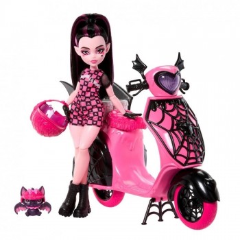 MONSTER HIGH DRACULAURA CON SCOOTER MATTEL 446JDR61