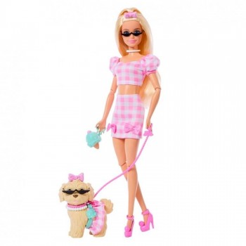 BARBIE TWINNING LOOKS RUBIA CON PERRO MATTEL 446JFP36