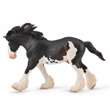 ANIMAL COLLECTA CABALLO SEMENTAL CLYDESDALE NEGRO SABINO 88981