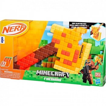 NERF MINECRAFT HACHA LANZADARDOS HASBRO 456F8953