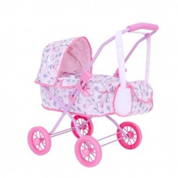 PEPPA PIG CARRO COCHE CAPOTA CLASICO CON BOLSO 45X57 DEQUBE 931PEPA3939