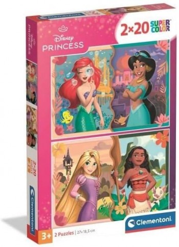 PUZZLE 2X20 PRINCESAS DISNEY CLEMENTONI 24092