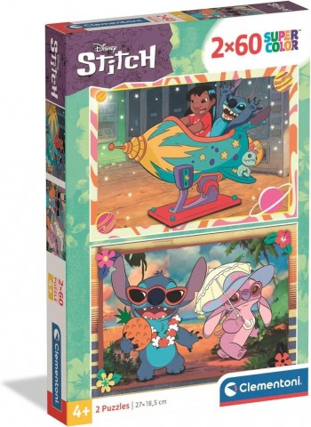 PUZZLE 2X60 STITCH CLEMENTONI 24822