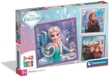 PUZZLE 3X48 FROZEN CLEMENTONI 25021