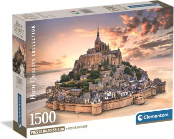 PUZZLE 1500 PZAS THE MONT SAINT-MICHEL RISING CLEMENTONI 31730
