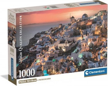PUZZLE 1000 PZAS SHADES OF SANTORINI CLEMENTONI 39933