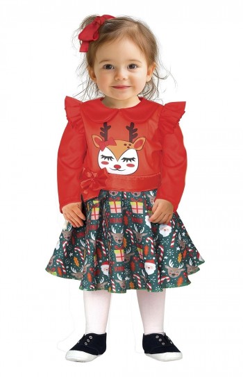DISFRAZ VESTIDO RENO NIÑA INFANTIL GUIRCA 44053
