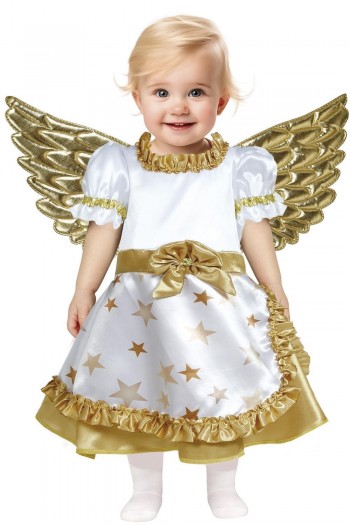 DISFRAZ ANGEL BLANCO ORO INFANTIL MESES GUIRCA 44164