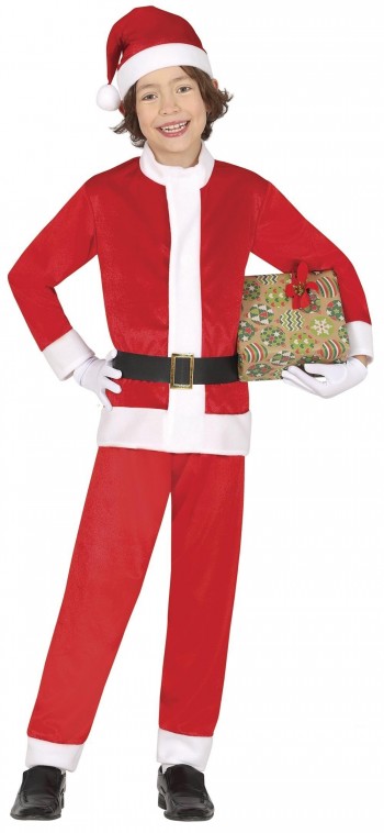DISFRAZ PAPA NOEL CLASICO ECONOMICO INFANTIL GUIRCA 44219