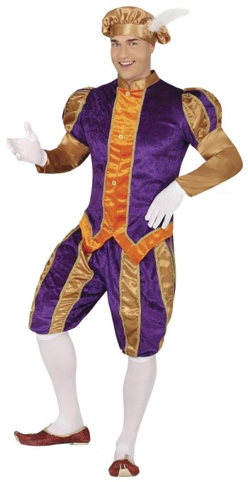 DISFRAZ PAJE REAL MORADO ADULTO GUIRCA 44226