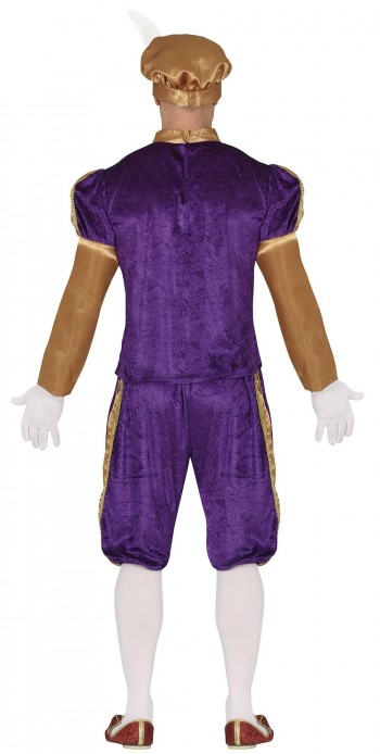 DISFRAZ PAJE REAL MORADO ADULTO GUIRCA 44226