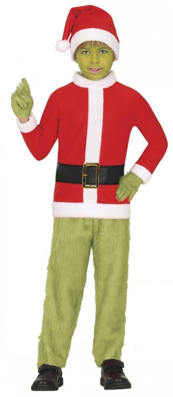 DISFRAZ GRINCH NAVIDAD PELO INFANTIL GUIRCA 44276