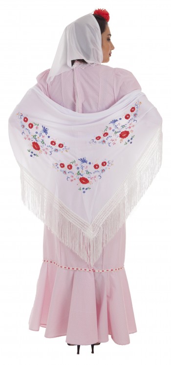 MANTON BLANCO BORDADO GRANDE LLOPIS 50240